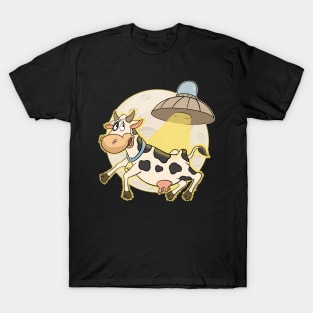 Cow Abducted over Moon T-Shirt